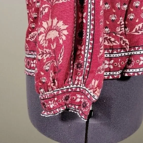 Style & Co Long Sleeve Peasant Top Sz XSP - Picture 5 of 12